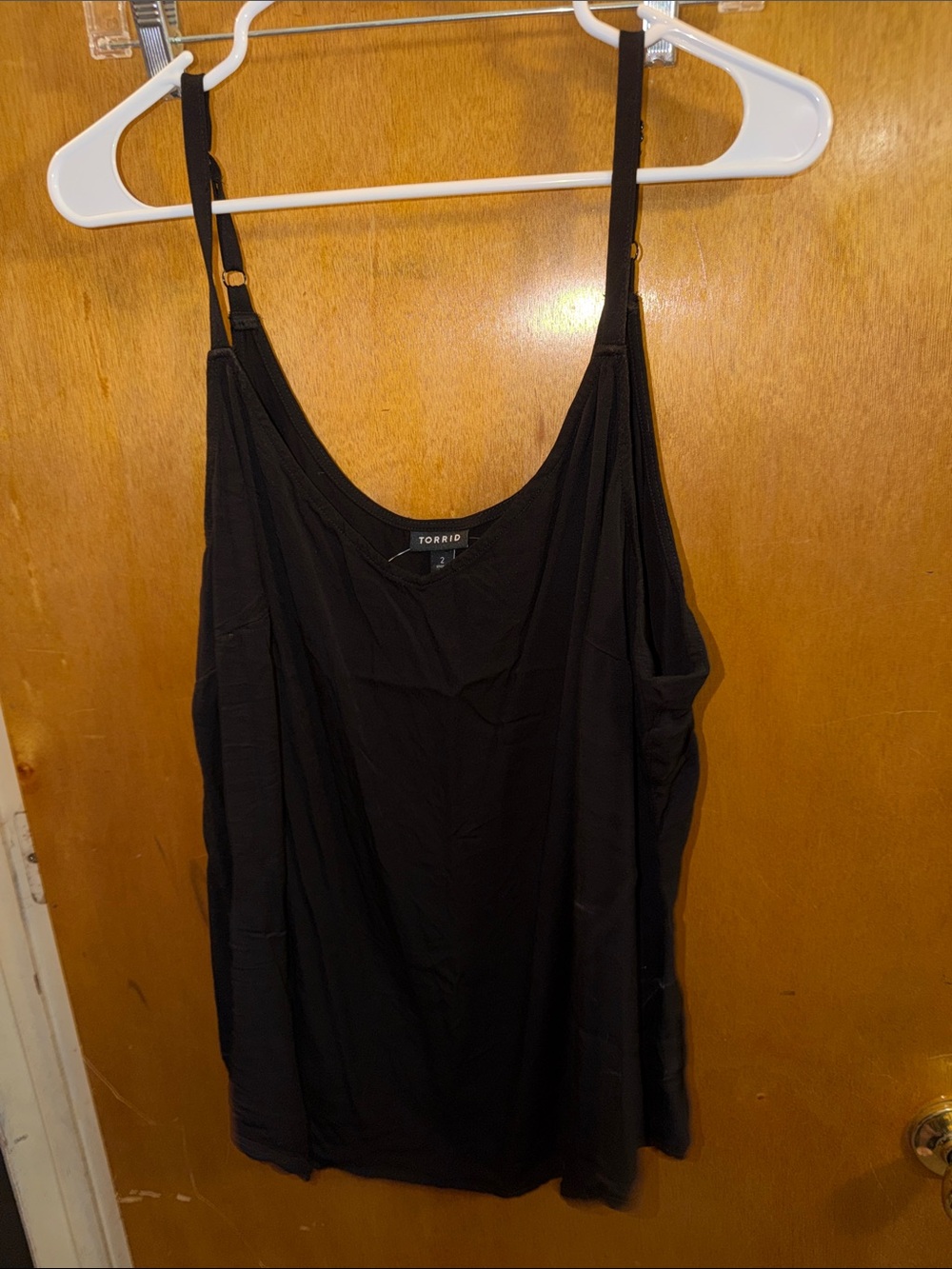 torrid Black Adjustable-Strap Swing Cami